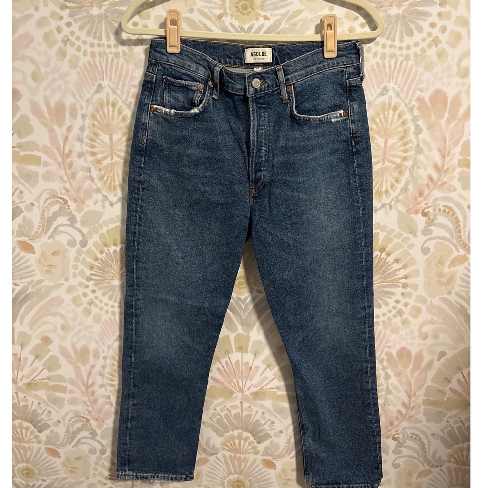 AGOLDE Riley High Rise Straight Crop | Size 28